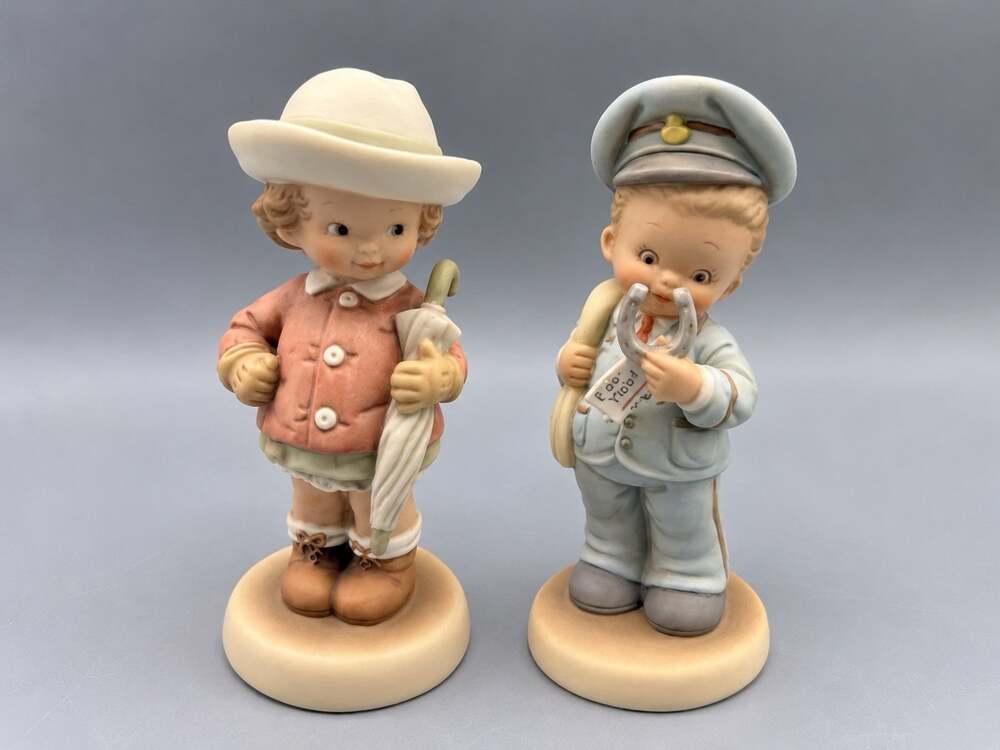 Enesco Figurines Lot of 2 Lucie Attwell 1992 Memories of Yesterday 1993